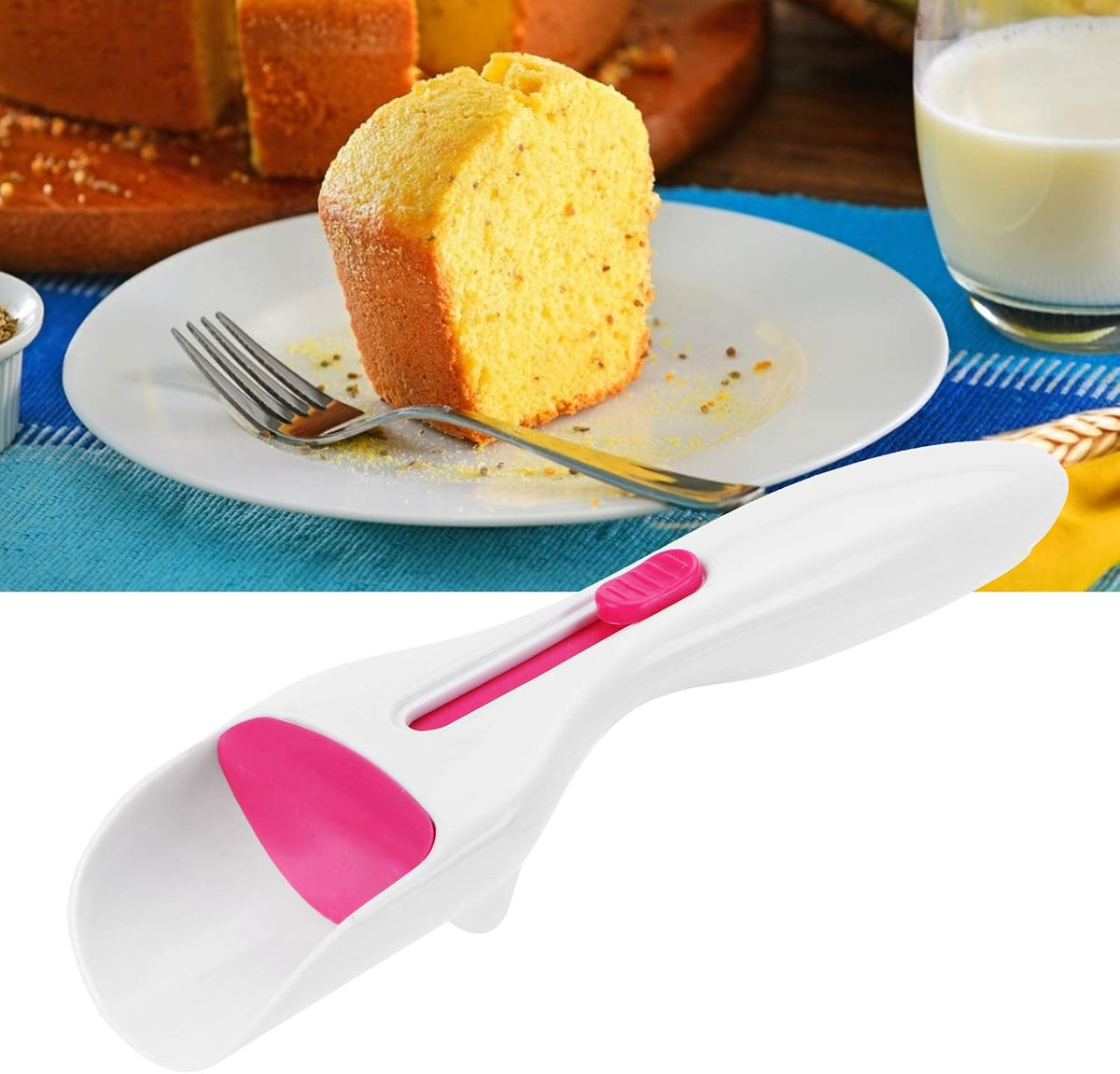 Cupcake Scoop Batter Dispenser, Cake Cream Spatulas, Baking Scoop, Flour Dispenser Spoon, Kitchen Gadget For Muffins, Cupcakes, Cookie Dough & Pancakes