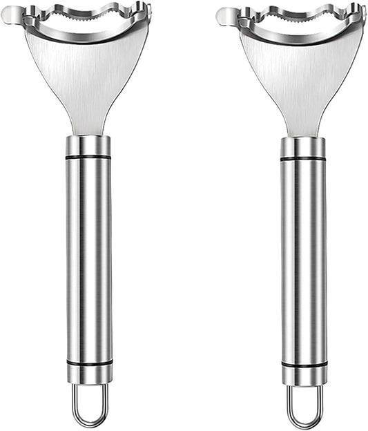 Corn Peeler, 2 Pcs 7 Inch Stainless Steel Corn Scraper for Corn Kernels Removes from Corn Cobs In Seconds (2)