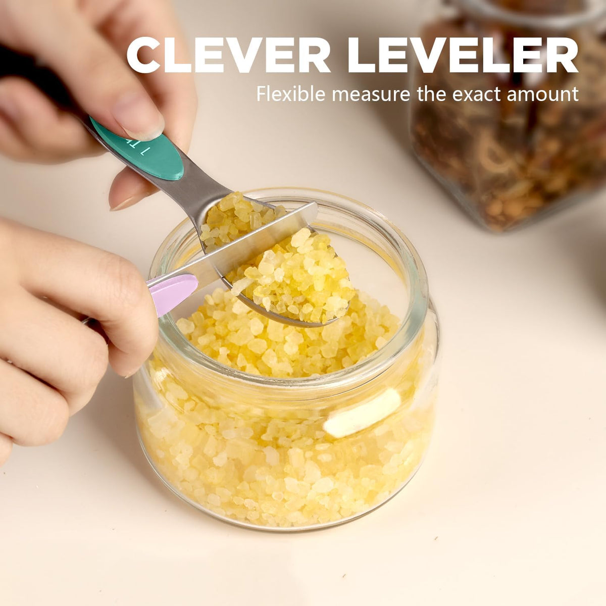 Magnetic Measuring Cups & Spoons Set of 15 with Leveler