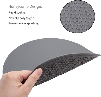 Silicone Microwave Mat - 11.7" x 11.7" - Non-Slip Silicone Trivet, Hot Pot Holder, Jar Opener, Dishwasher Safe