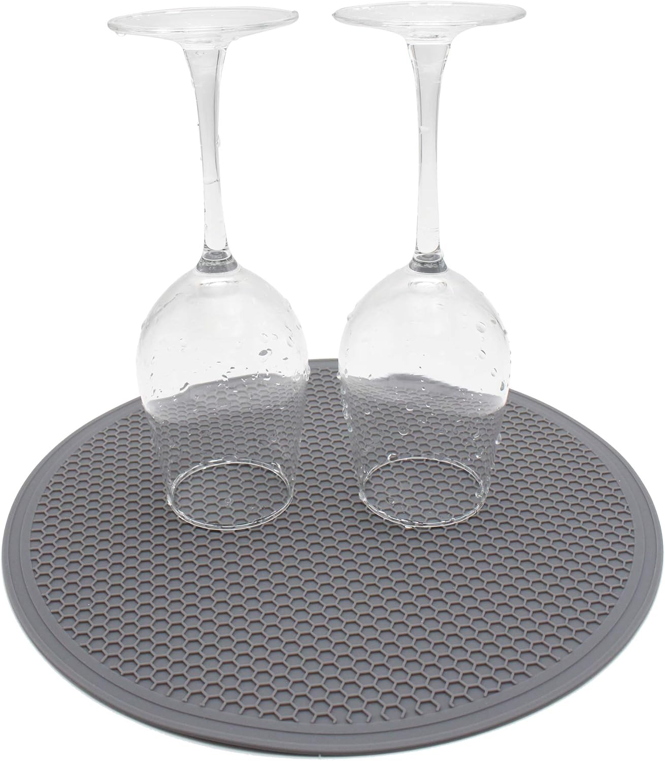 Silicone Microwave Mat - 11.7" x 11.7" - Non-Slip Silicone Trivet, Hot Pot Holder, Jar Opener, Dishwasher Safe