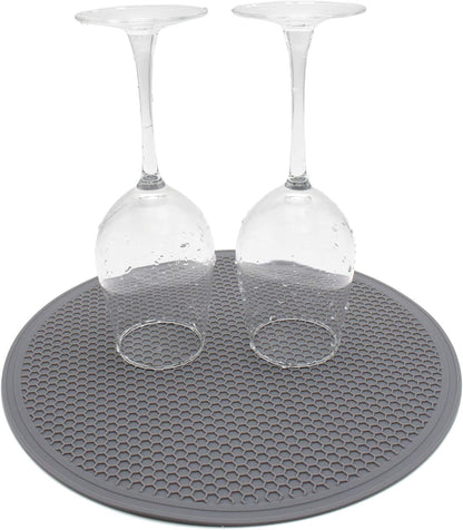 Silicone Microwave Mat - 11.7" x 11.7" - Non-Slip Silicone Trivet, Hot Pot Holder, Jar Opener, Dishwasher Safe