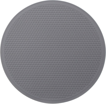 Silicone Microwave Mat - 11.7" x 11.7" - Non-Slip Silicone Trivet, Hot Pot Holder, Jar Opener, Dishwasher Safe