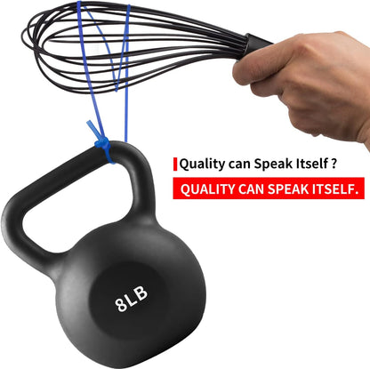 Silicone Whisk Set, Stainless Steel Handle, Heat Resistant Nonstick