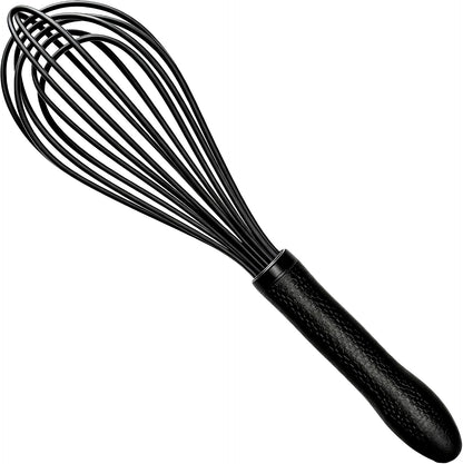 Silicone Whisk Set, Stainless Steel Handle, Heat Resistant Nonstick