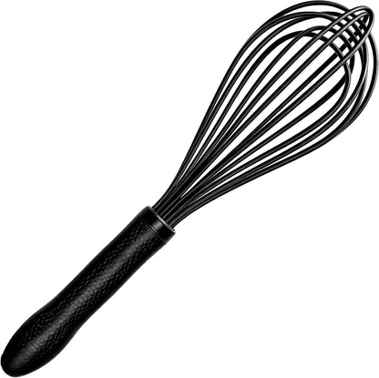Silicone Whisk Set, Stainless Steel Handle, Heat Resistant Nonstick