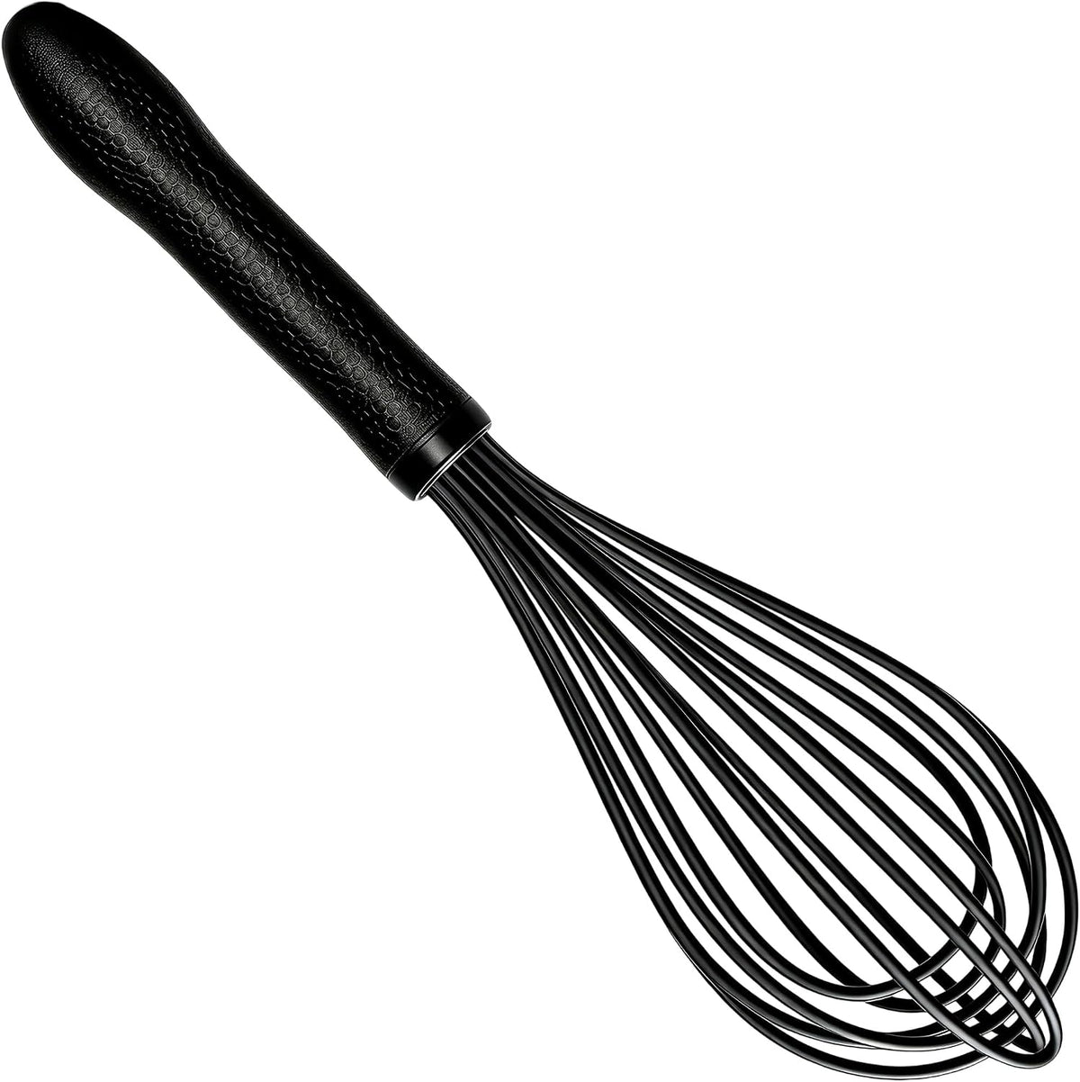 Silicone Whisk Set, Stainless Steel Handle, Heat Resistant Nonstick