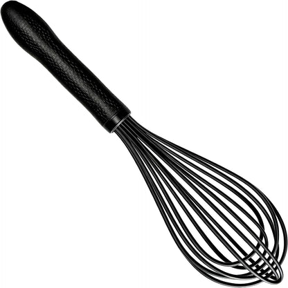 Silicone Whisk Set, Stainless Steel Handle, Heat Resistant Nonstick