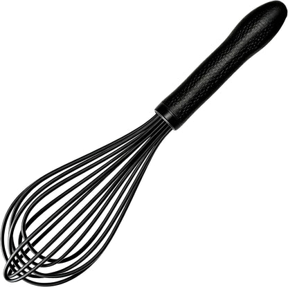 Silicone Whisk Set, Stainless Steel Handle, Heat Resistant Nonstick