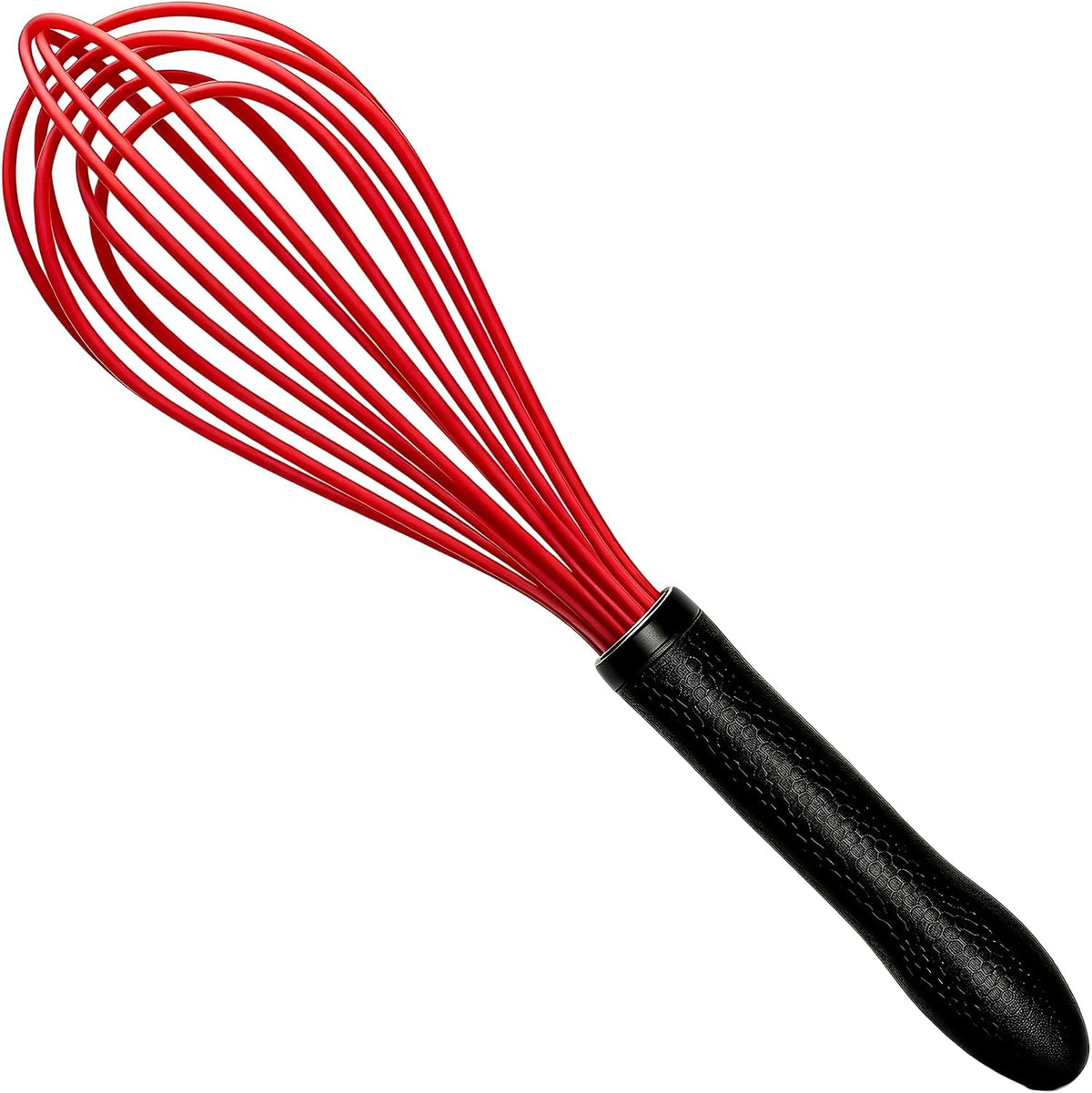 Silicone Whisk Set, Stainless Steel Handle, Heat Resistant Nonstick