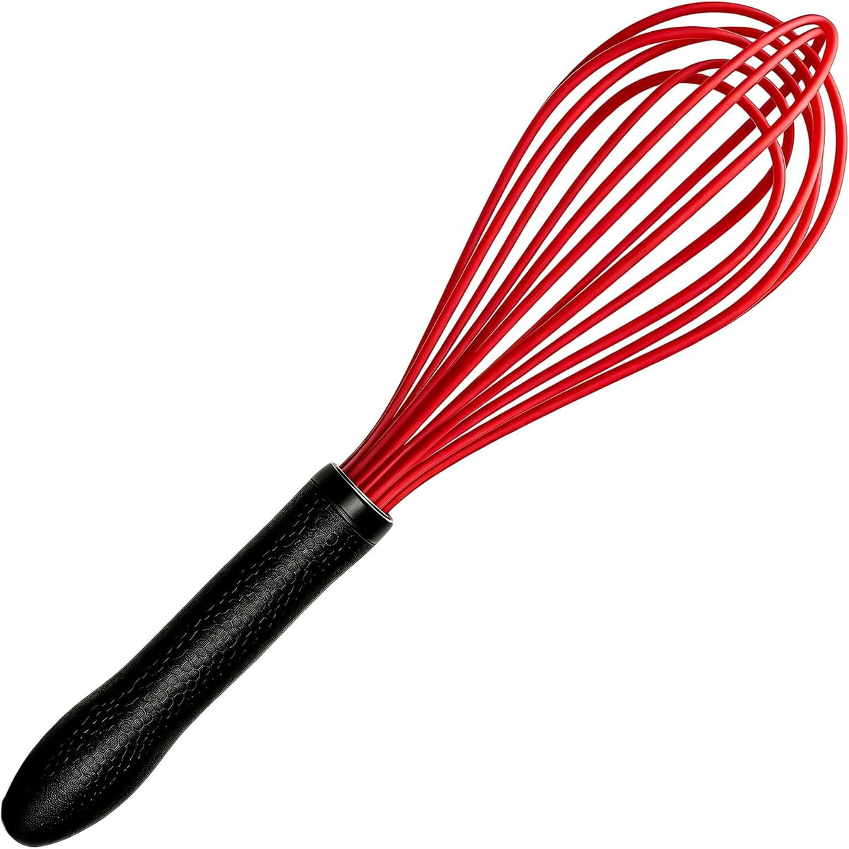 Silicone Whisk Set, Stainless Steel Handle, Heat Resistant Nonstick