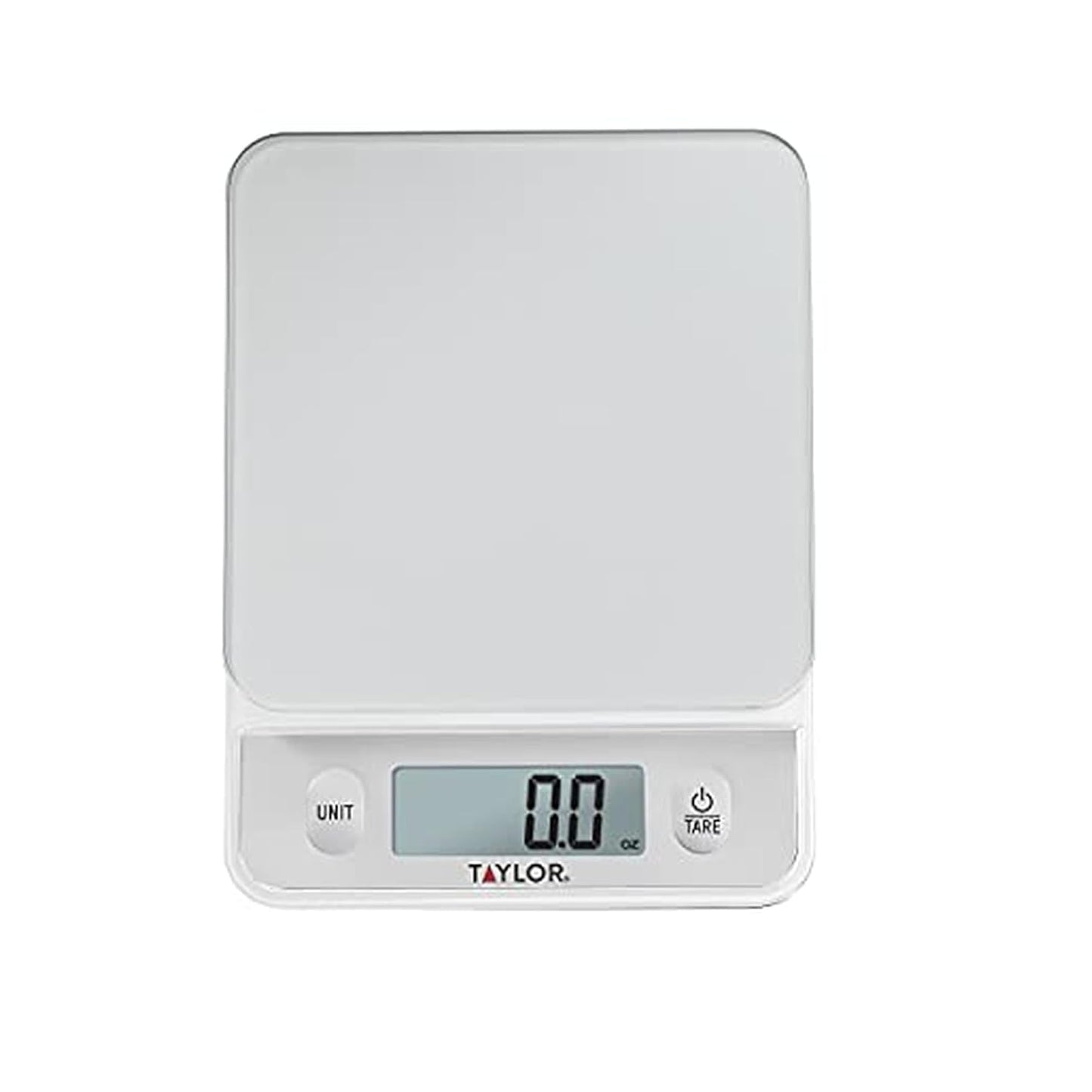 Glass Top Food Scale with Touch Controls, 11 lb Capacity, Sleek Silver Design, Accurate and Easy-to-Use Scale for Cooking and Baking