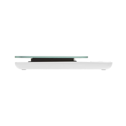 Glass Top Food Scale with Touch Controls, 11 lb Capacity, Sleek Silver Design, Accurate and Easy-to-Use Scale for Cooking and Baking
