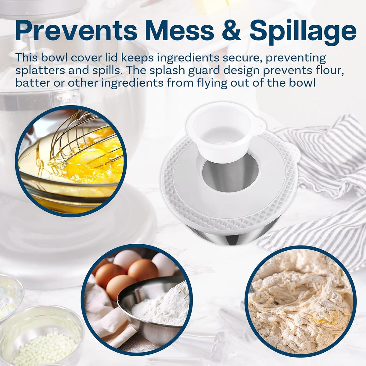 K45WW 6-Wire Whip for KitchenAid 4.5-5 Quart Tilt-Head Stand Mixers Artisan Series & Classic Series - Stainless Steel Attachment Egg Cream Stirrer - Cakes Mayonnaise Whisk - Dishwasher Safe