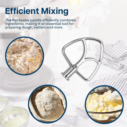 K45WW 6-Wire Whip for KitchenAid 4.5-5 Quart Tilt-Head Stand Mixers Artisan Series & Classic Series - Stainless Steel Attachment Egg Cream Stirrer - Cakes Mayonnaise Whisk - Dishwasher Safe