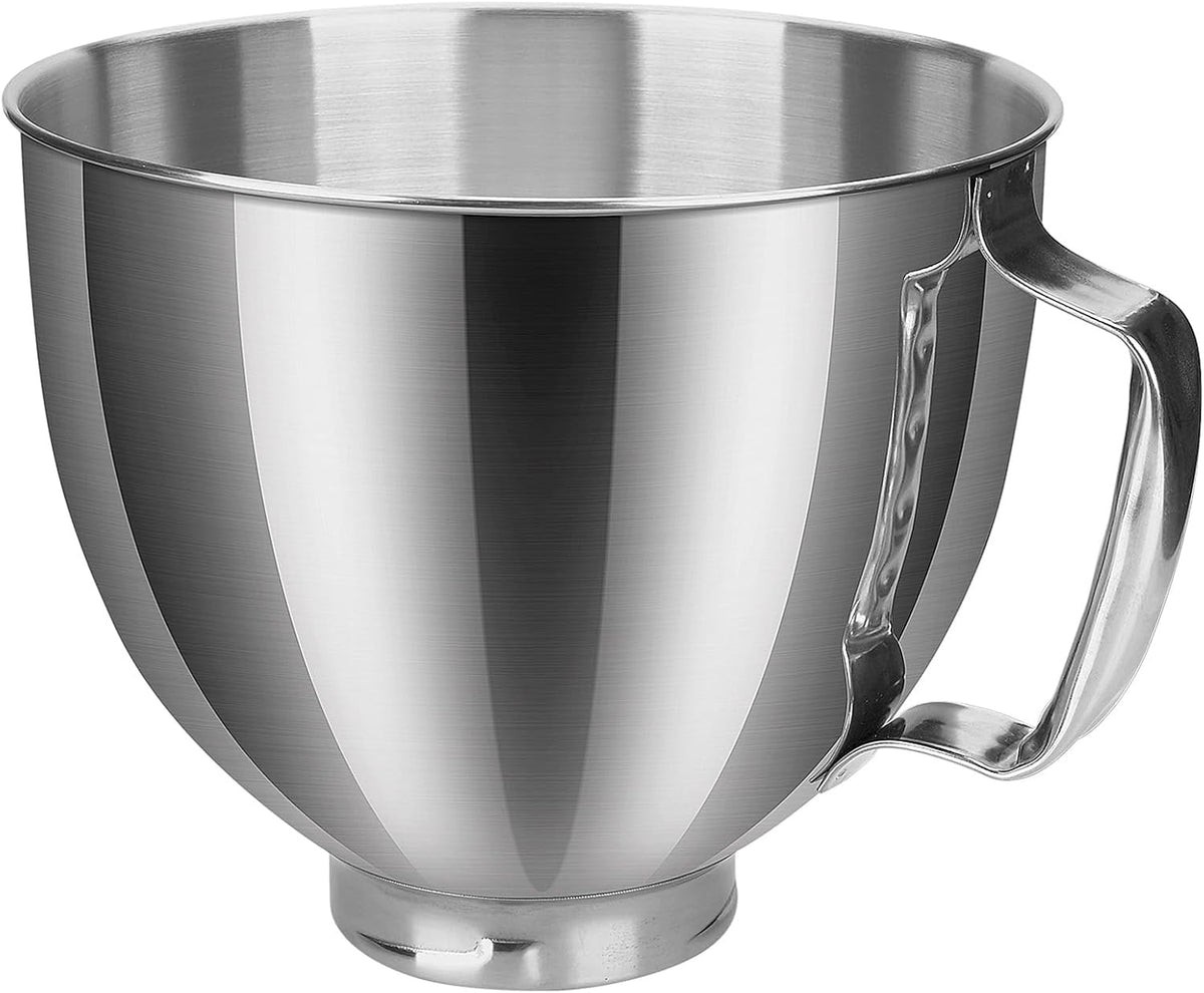 K45WW 6-Wire Whip for KitchenAid 4.5-5 Quart Tilt-Head Stand Mixers Artisan Series & Classic Series - Stainless Steel Attachment Egg Cream Stirrer - Cakes Mayonnaise Whisk - Dishwasher Safe