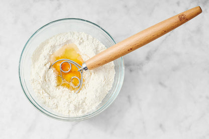 Baking Company Baker’s Dough Whisk, Single-Loop, 18/8 Stainless Steel, For Mixing Bread, Sourdough, Pizza, And Cookie Dough