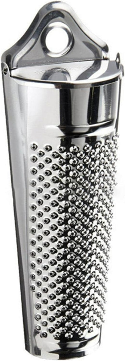 Nutmeg Grater Stainless Steel Upgraded Lemon Zester & Cheese Grater, Ginger Garlic Nut Walnut Lemon Hand Planer Tool Professional Kitchen Tool(COLOR:Silver)