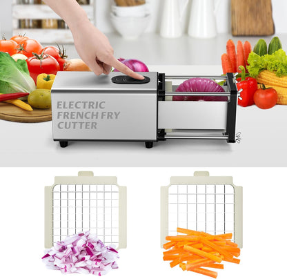 Replacement Chopper 1/2‘’ Blade, Commercial Vegetable Chopper Dicer Stainless Steel Blade and Pusher Block for Fruit Cutting Machine Tomato Onions Carrots French Fries Cutter