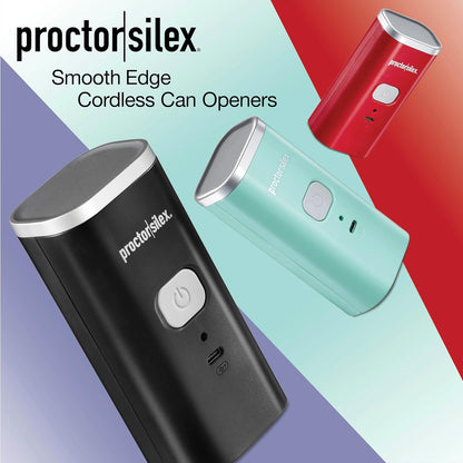 Automatic Electric Can Opener, Hands Free Cordless Operation & USB Rechargeable, Self-Aligning, Cut Smooth Touch Lid Edges, Compact and Easy to Store, Mint
