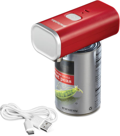 Automatic Electric Can Opener, Hands Free Cordless Operation & USB Rechargeable, Self-Aligning, Cut Smooth Touch Lid Edges, Compact and Easy to Store, Mint