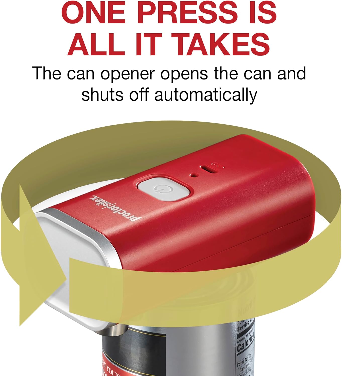 Automatic Electric Can Opener, Hands Free Cordless Operation & USB Rechargeable, Self-Aligning, Cut Smooth Touch Lid Edges, Compact and Easy to Store, Mint