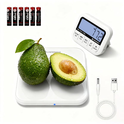 Digital Kitchen Food Scale 33lb-Detachable LCD Display 1g/0.1oz
