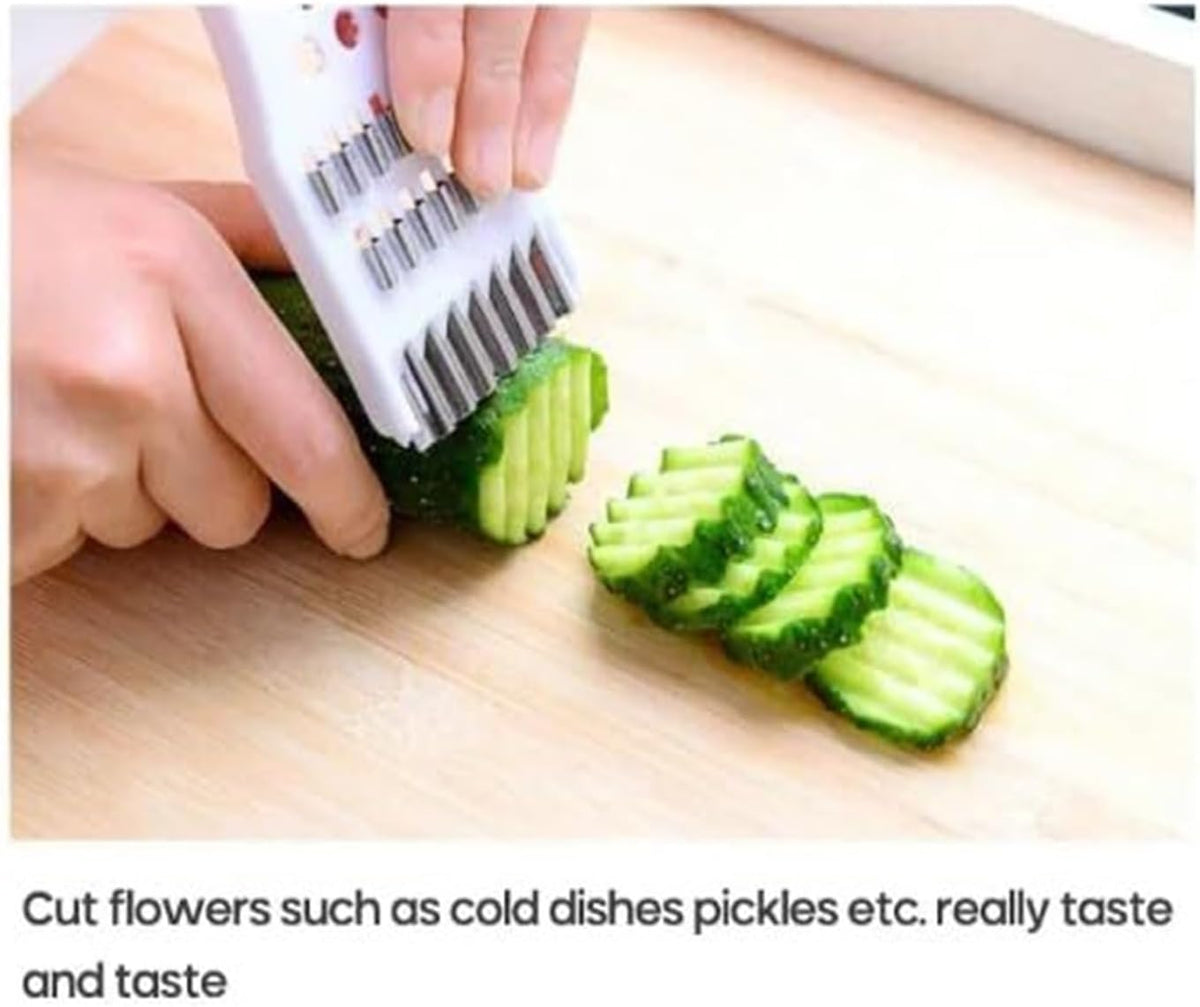 Rolling Multi Peeler and Julienne Cutter for Vegetables Fruits, Carrot Cucumber Peeler Tool, Red/White(Red)