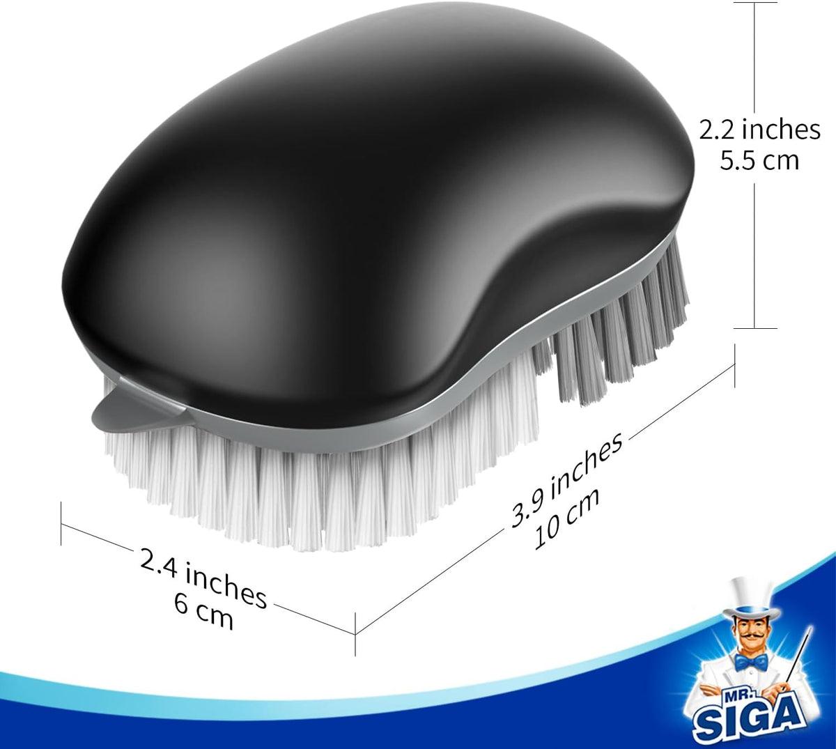 Fruit and Vegetable Cleaning Brush with Non Slip Comfortable Grip