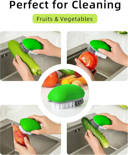 Fruit and Vegetable Cleaning Brush with Non Slip Comfortable Grip