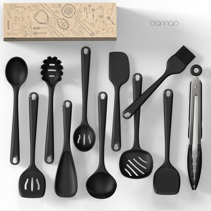 Silicone Kitchen Utensils Set, Utensils Sets for Cooking, Dishwasher Safe
