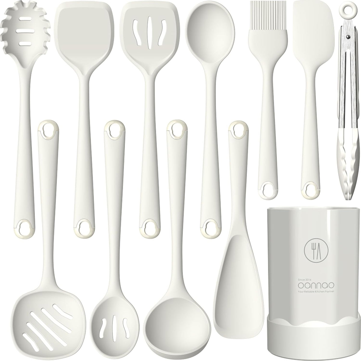 Silicone Kitchen Utensils Set, Utensils Sets for Cooking, Dishwasher Safe