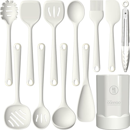 Silicone Kitchen Utensils Set, Utensils Sets for Cooking, Dishwasher Safe