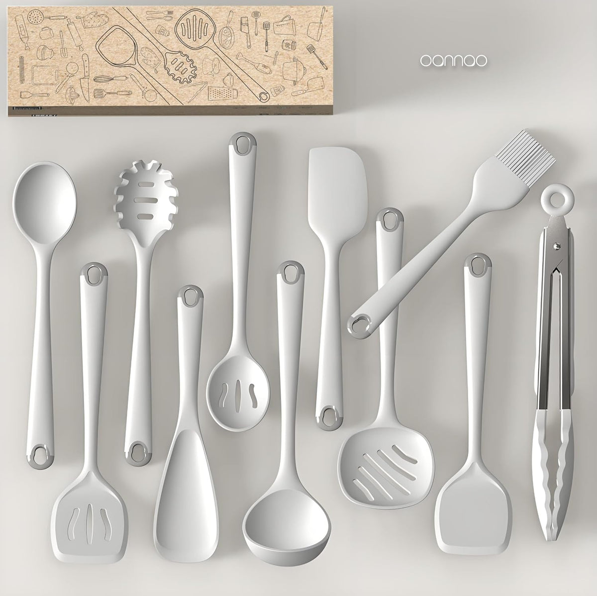 Silicone Kitchen Utensils Set, Utensils Sets for Cooking, Dishwasher Safe