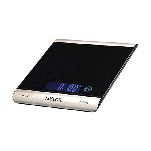 3851 High-Capacity Digital Kitchen Scale, 33 lb, Black