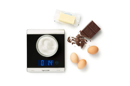 3851 High-Capacity Digital Kitchen Scale, 33 lb, Black