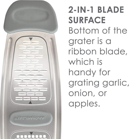 Rachael Ray Multi Stainless Steel Grater, Marine Blue, Small