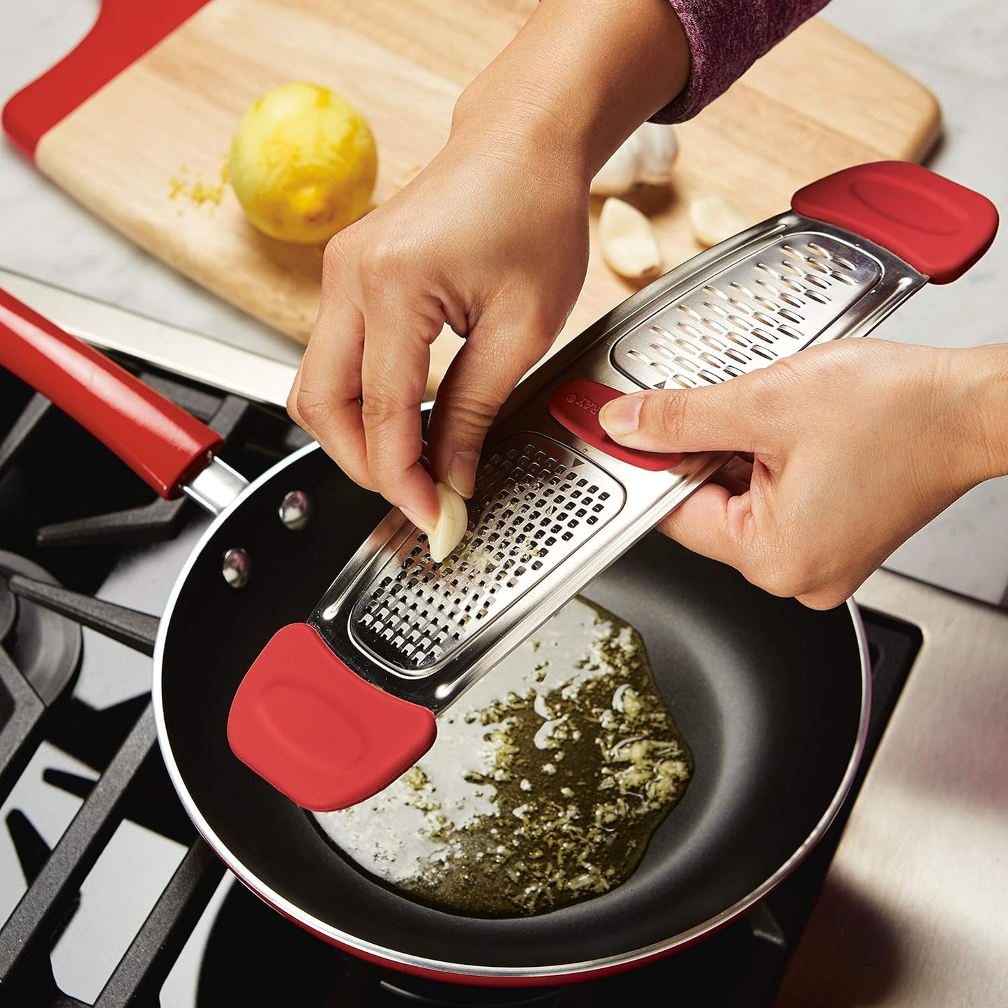 Rachael Ray Multi Stainless Steel Grater, Marine Blue, Small