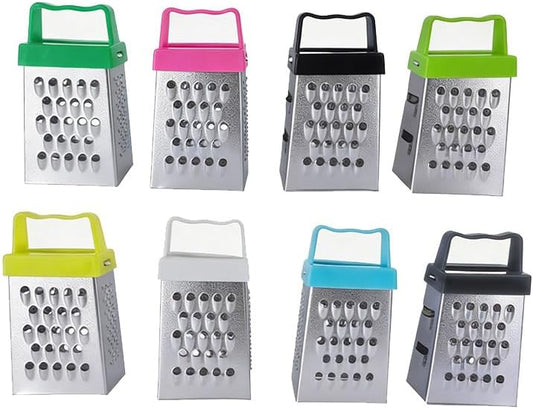 8 Pcs Mini Cheese Grater,Kitchen Small Gadget with 4-Side Stainless Steel Box Grate for Vegetables,Cheese,Potatoes,Chocolate