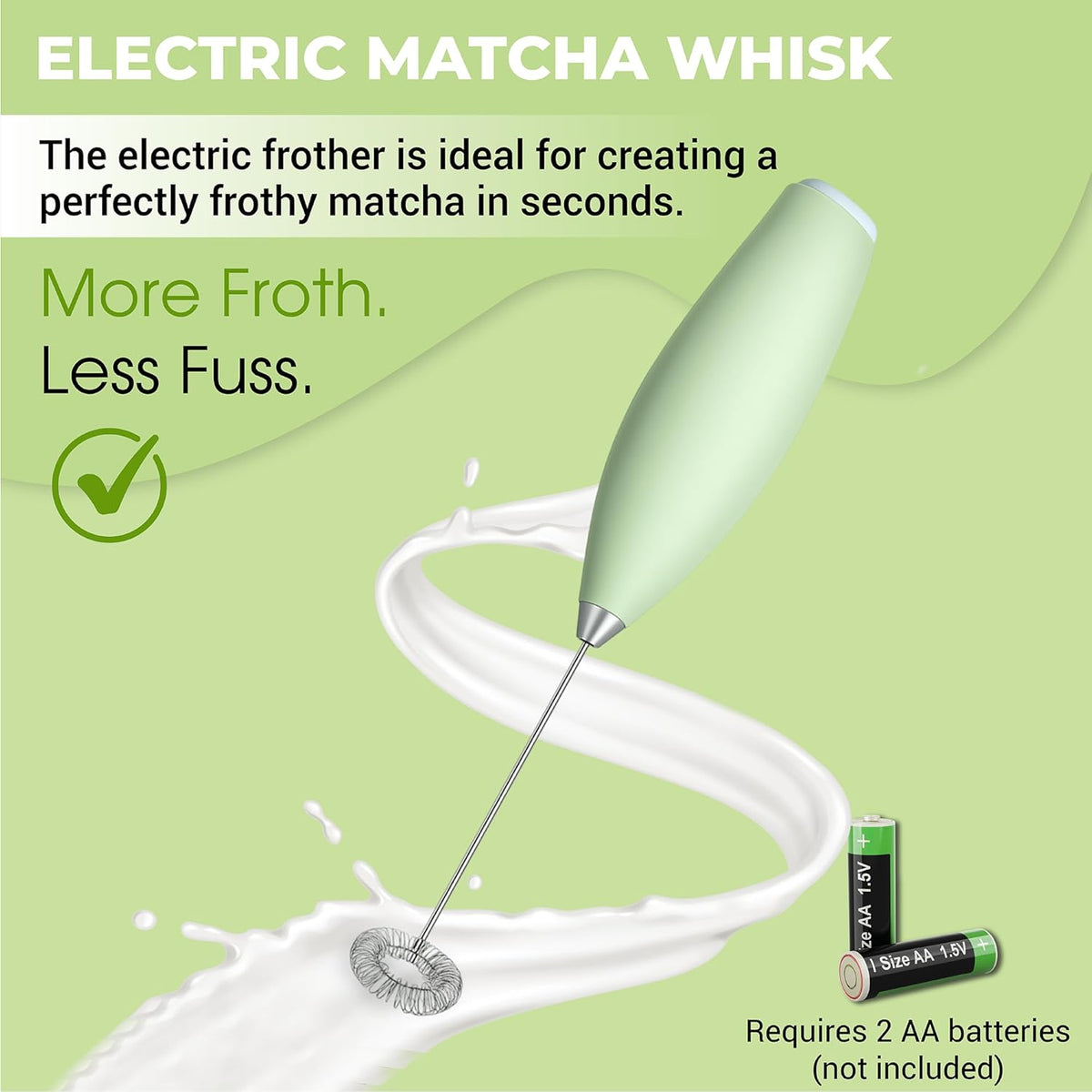 Matcha Whisk Set with Matcha Bowl - Matcha Set Included Electric Frother, Bamboo Whisk, Matcha Spoon, Bamboo Holder, Sifter, Spoon Stand (Clear Glass)