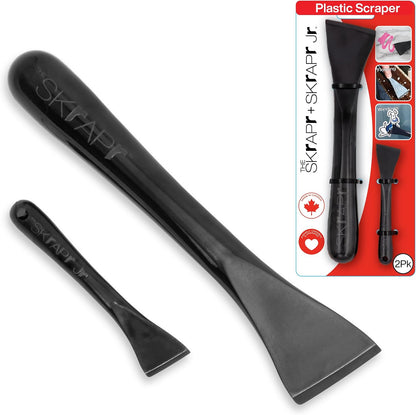 Plastic Scraper Tool, 2 Pack, Non-Scratch, 1.7 Inch Wide Blade
