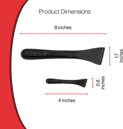 Plastic Scraper Tool, 2 Pack, Non-Scratch, 1.7 Inch Wide Blade