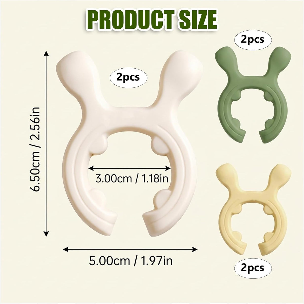 6 PCS Spoon Holder for Pot, Pot Spoon Rest Set, Reusable Kitchen Utensil Organizer, Versatile Cooking Tool for Countertop Organization (Yellow/Green/Beige)