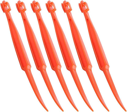 Orange Peelers, 6Pcs Plastic Easy Slicer Cutter Peeler Remover Opener Kitchen Accessories Knife Cooking Tool Kitchen Gadget (New)