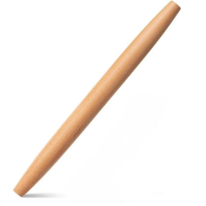 16 Inches French Wooden Rolling Pin for Baking,Dough Roller for Fondant Pie | Nutrual Wooden,Tapered Design Essential Kitchen Utensil for Cookie,Pizza Crust, Pastry, Dough,cake pop