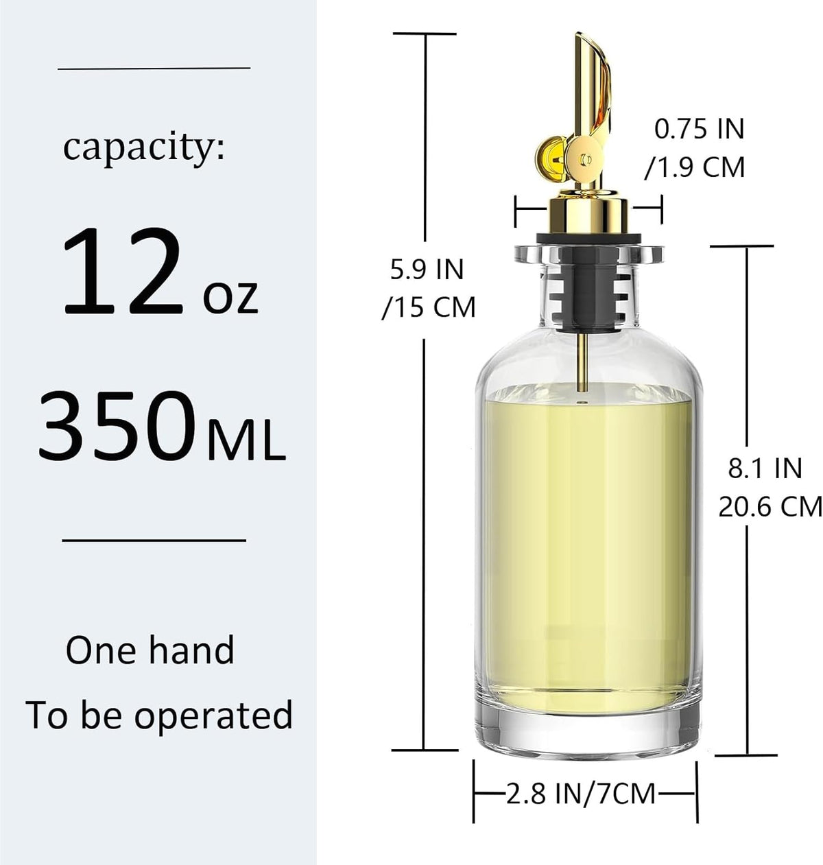 2 Pack Auto Flip Olive Oil Dispenser Spout, Liquor Pour Spout, Oil Dispenser Top, Easily Turn Your Bottles into Dispensers for Liquor, Vinegar, Oils, Weighted Pourer, Silvers