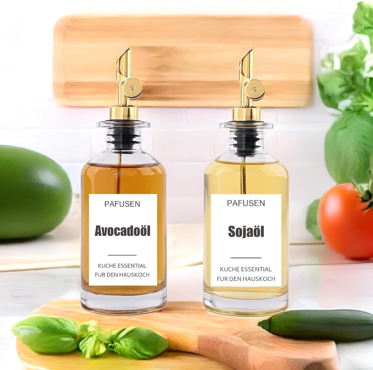 2 Pack Auto Flip Olive Oil Dispenser Spout, Liquor Pour Spout, Oil Dispenser Top, Easily Turn Your Bottles into Dispensers for Liquor, Vinegar, Oils, Weighted Pourer, Silvers