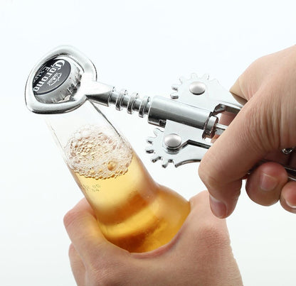 Wing Corkscrew Wine Opener - Premium All-in-one Wine Corkscrew and Bottle Opener - Risk Free