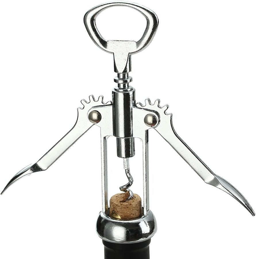Wing Corkscrew Wine Opener - Premium All-in-one Wine Corkscrew and Bottle Opener - Risk Free