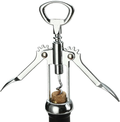 Wing Corkscrew Wine Opener - Premium All-in-one Wine Corkscrew and Bottle Opener - Risk Free